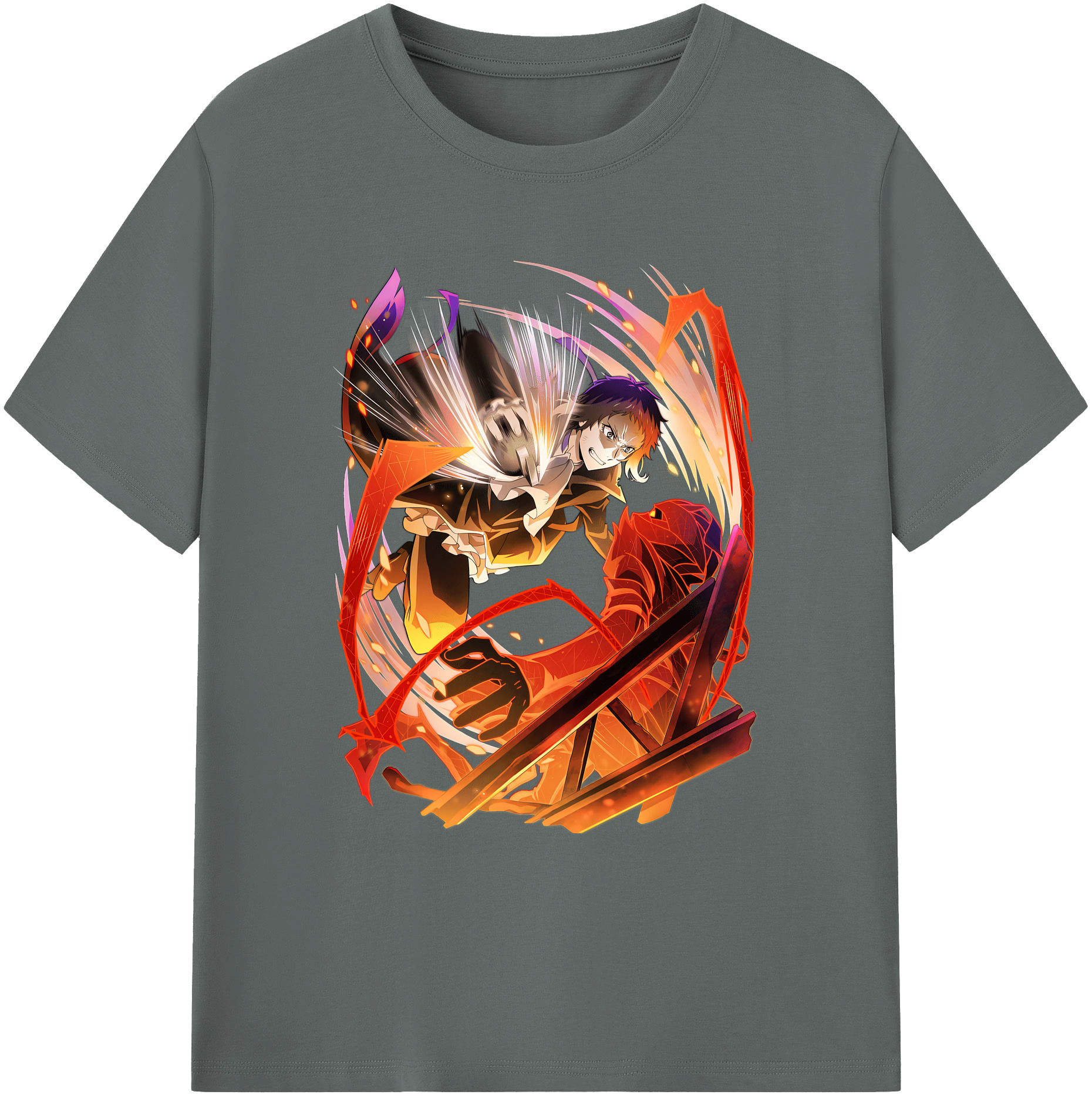 （画像用） 文豪ストレイドッグス Bungo Stray Dogs 綿100％ メンズ半袖Tシャツ｜肌触りやわらか＆通気性